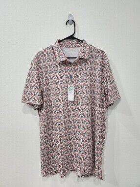 Southern Tide Polo Driver Paloma Cocktail Paradise SS Golf Shirt Size Large NWT